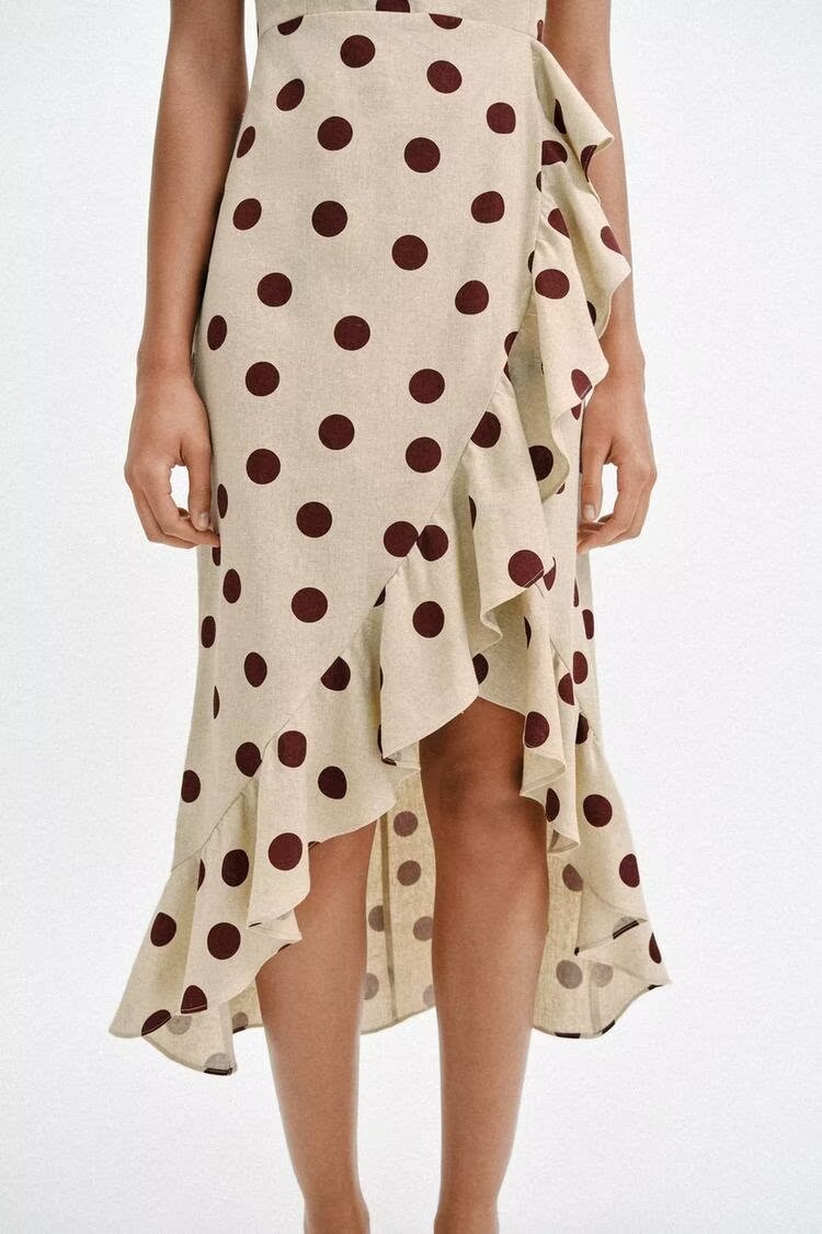 Summer Women Sexy Polka Dot Sleeveless Strap Dress