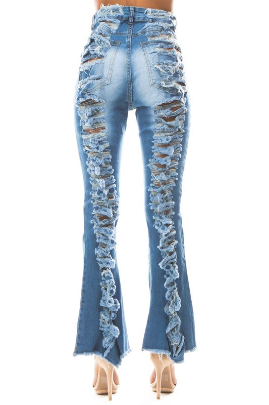 DENIM JEANS MULTI CUT