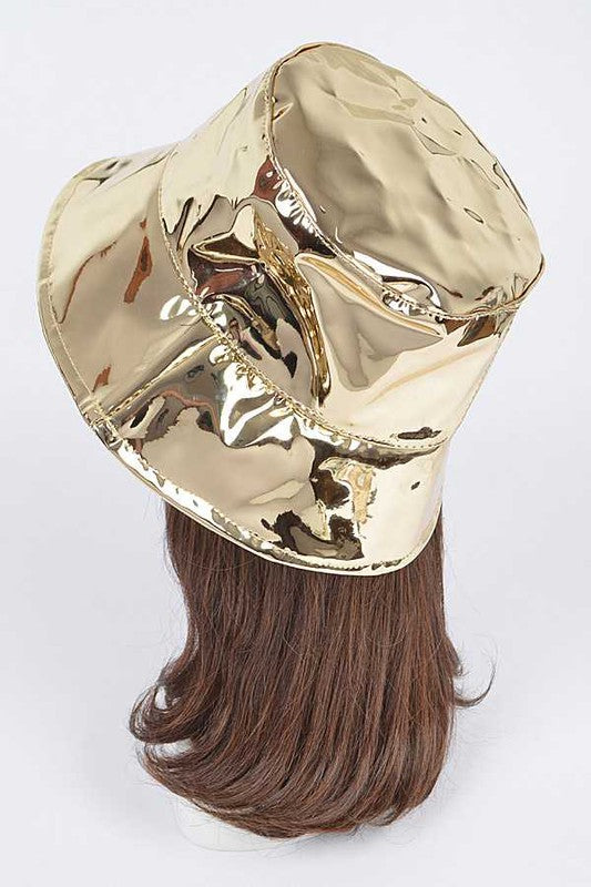 Metallic Vinyl Bucket Hat