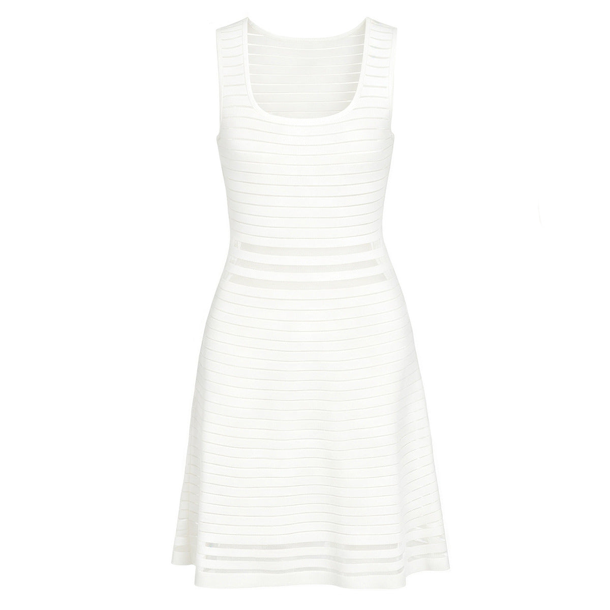 Summer Fashionable Knitted Heavy Industry Slim Slimming Sleeveless Dress for Women