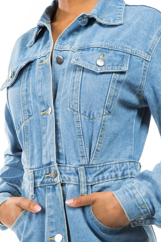 DENIM JACKET DRESS