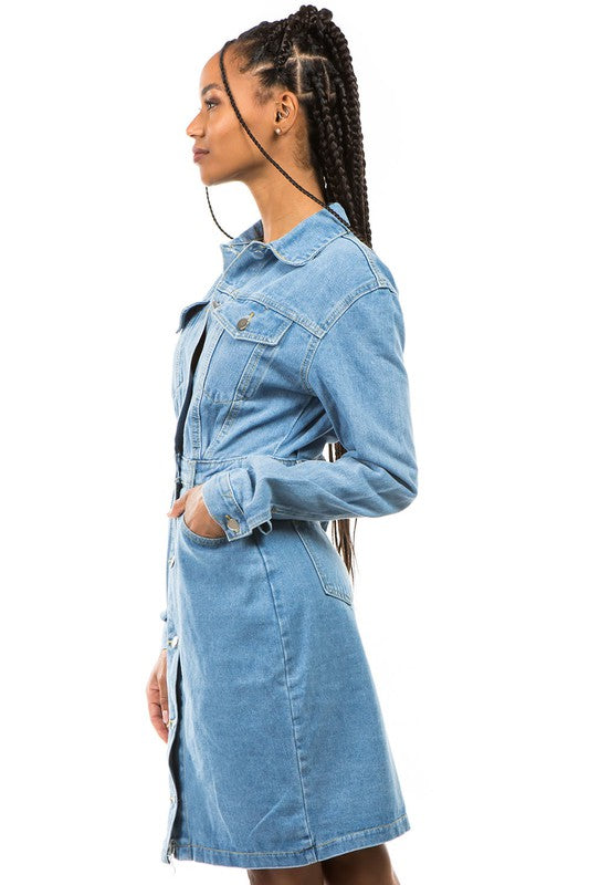 DENIM JACKET DRESS