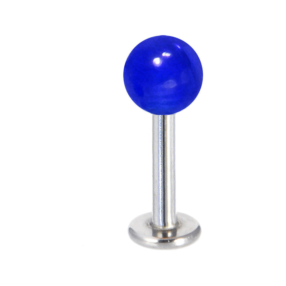 Dark Blue Glow-In-The-Dark Labret