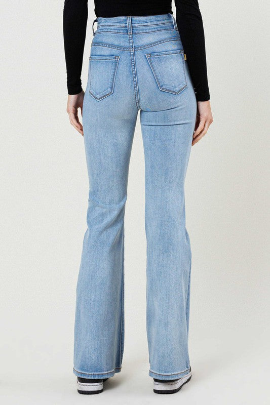 High-Waisted Flare Jeans