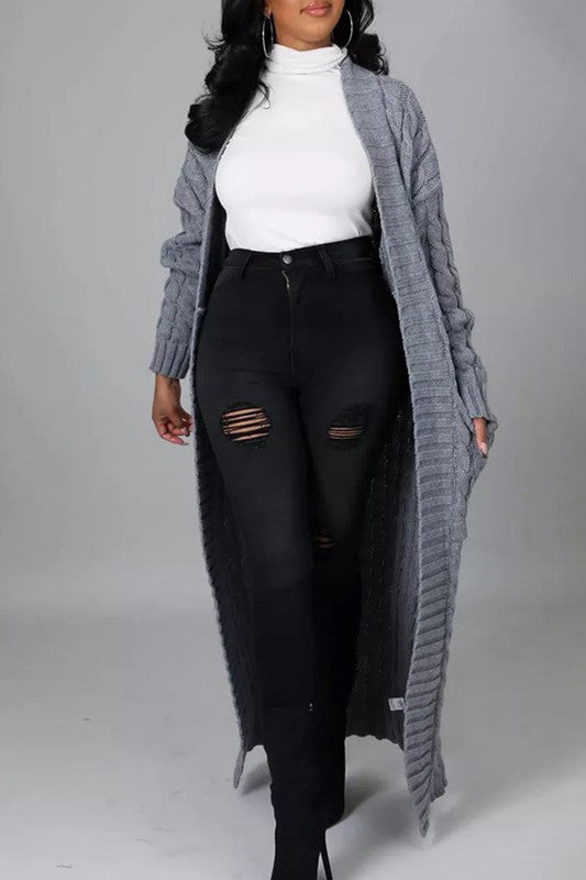 LONG MAXI SWEATER CARDIGAN