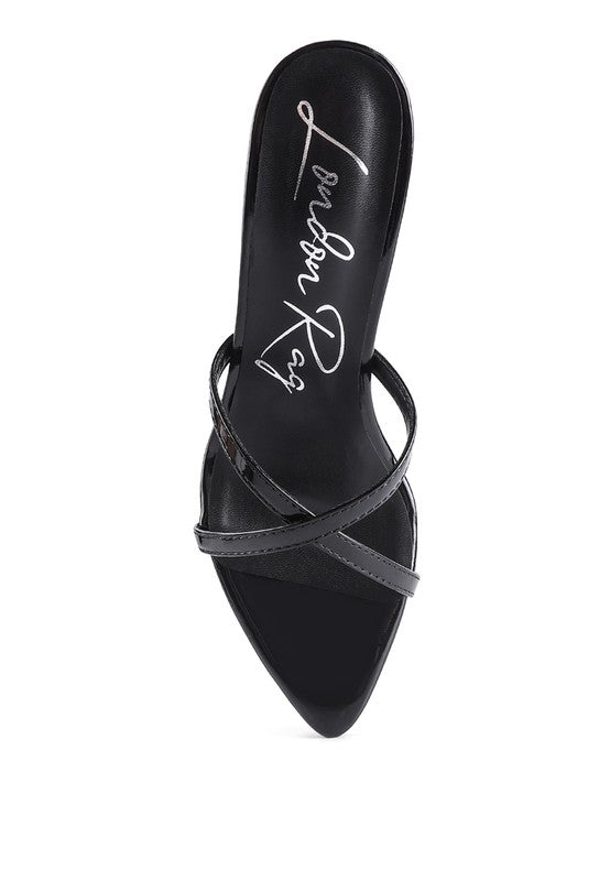 SPELLBOUND HIGH HEELED POINTED TOE SANDAL