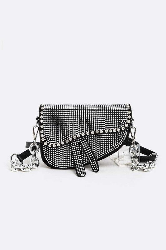 Iconic Studded Saddle Bag