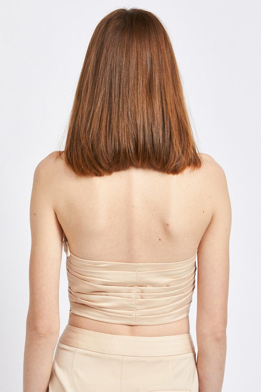 RUCHED TUBE TOP