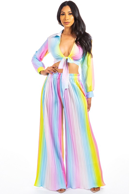 MULTI STYLE WEAR TWO PIECE PANT SET