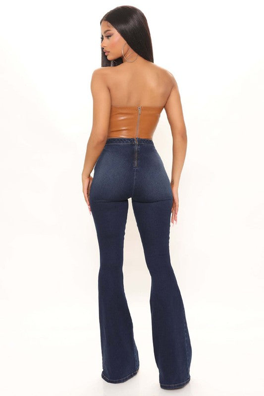 DENIM JEAN WAIST DESIGN