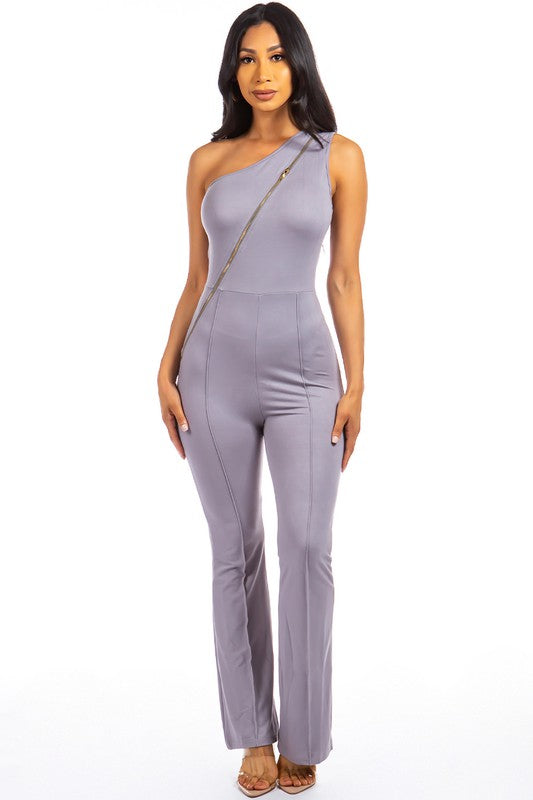 ZIPPER UP JUMPSUIT