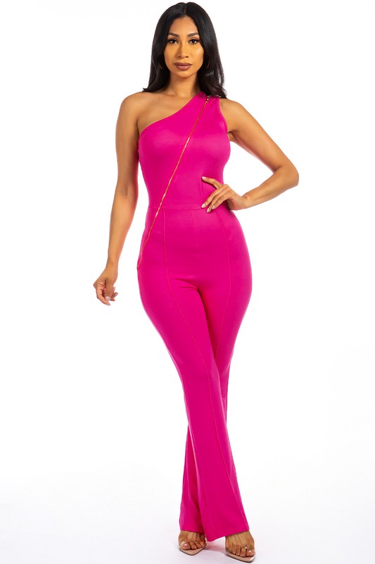 ZIPPER UP JUMPSUIT