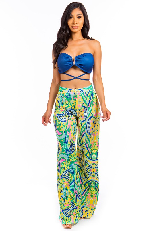 SUMMER TWO PIECE PANT SET