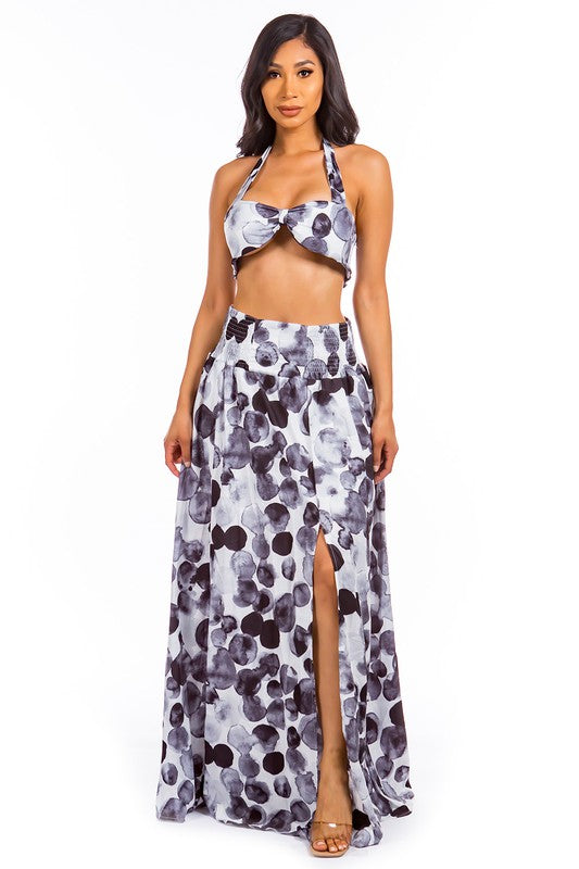 SUMMER TWO PIECE DRESS SET