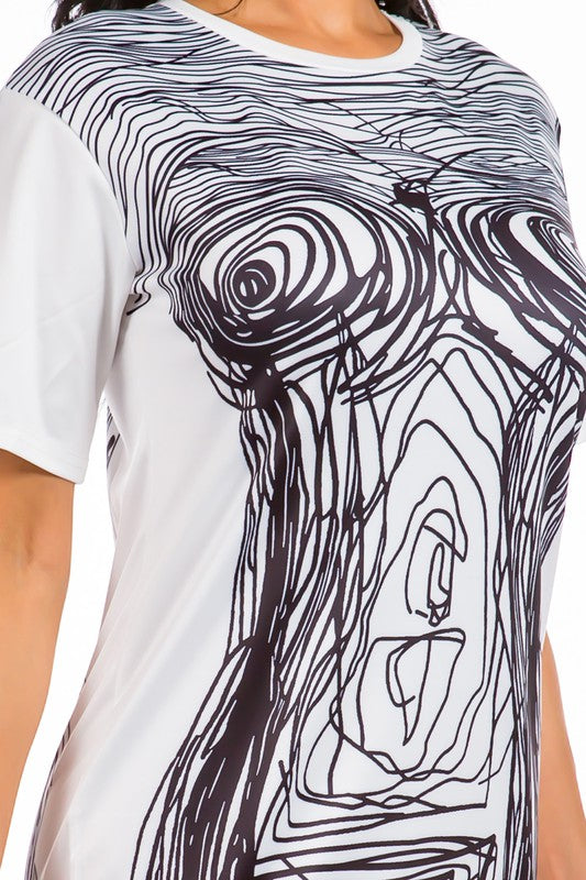 GRAPHIC T-SHIRT DRESS