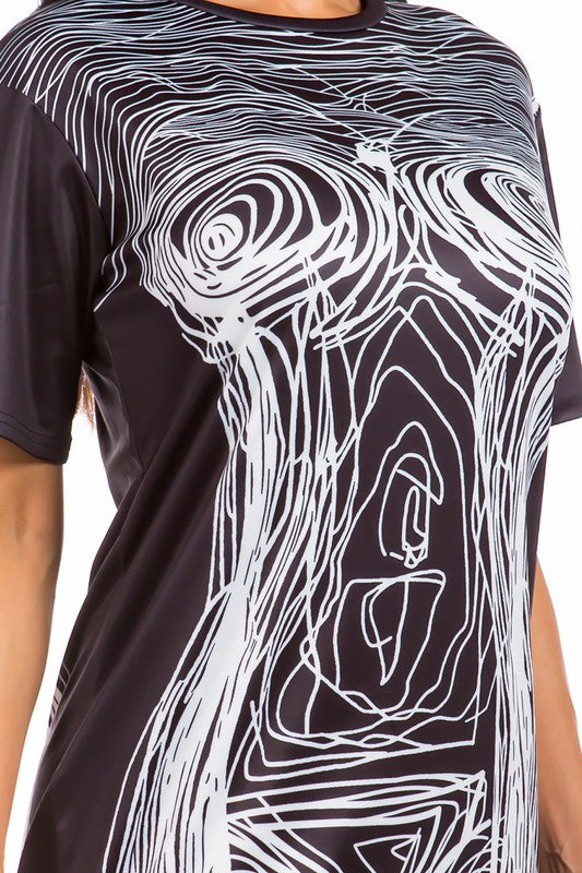 GRAPHIC T-SHIRT DRESS