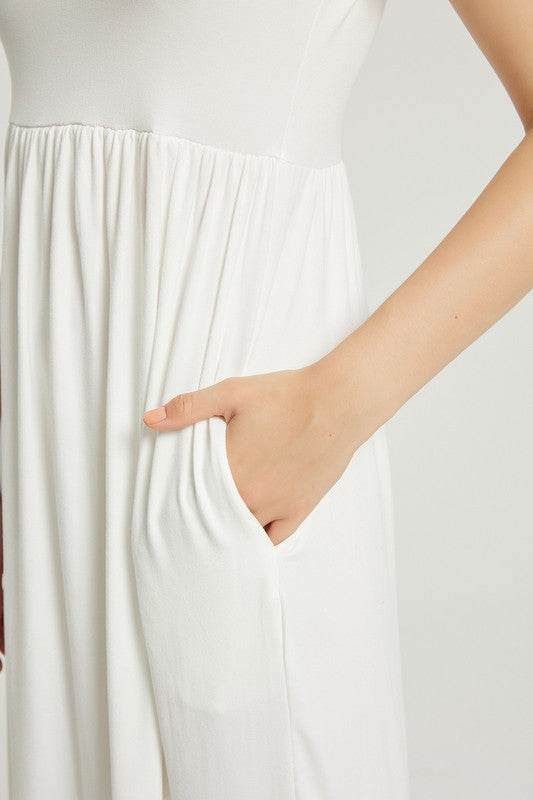 Women's Summer Casual Maxi Dress With Pocket