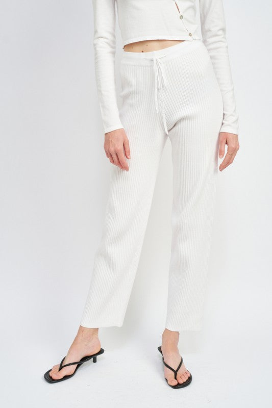 HIGH WAIST BAGGY LOUNG PANTS