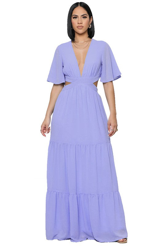 CHIFFON MAXI DRESS