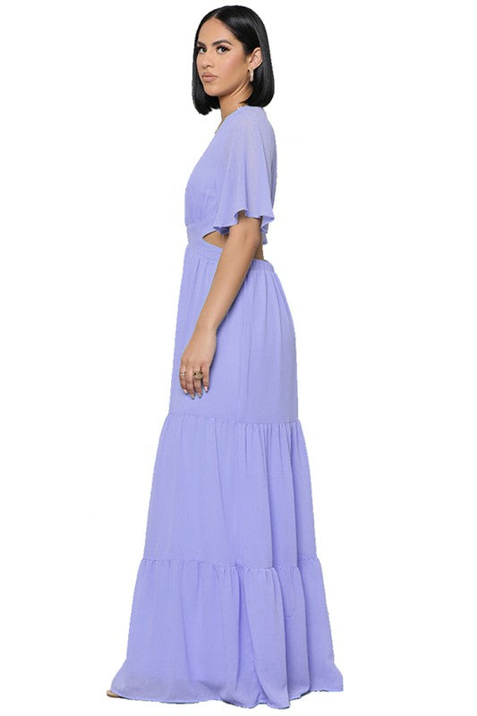 CHIFFON MAXI DRESS