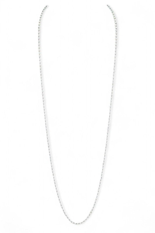 36 Long Extra Fine Petite Beads Station Necklace