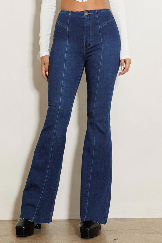 High Waisted Flare Jean