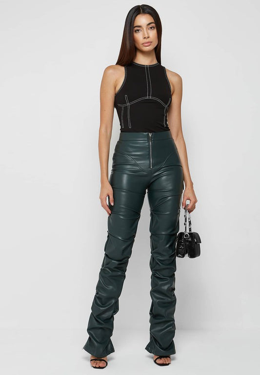 PU LEATHER PANTS