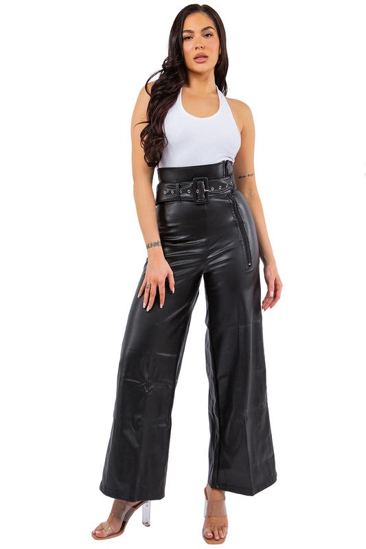 PU LEATHER PANTS