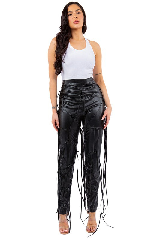 PU LEATHER PANTS