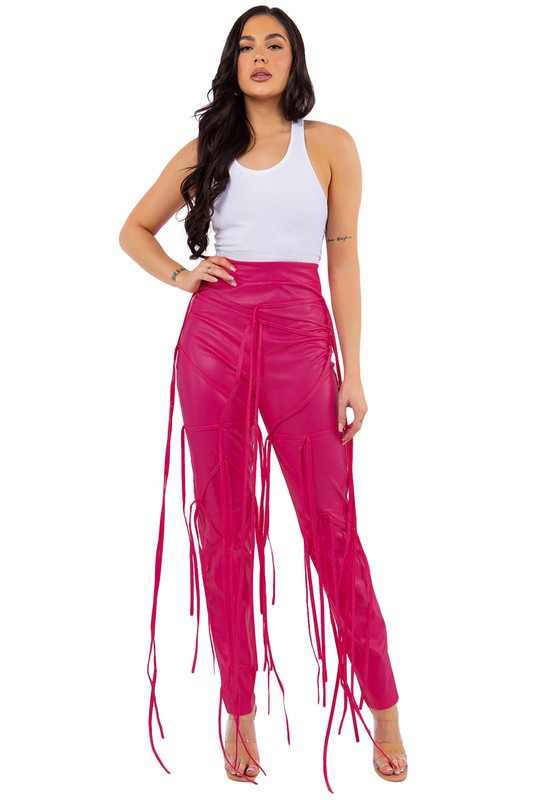 PU LEATHER PANTS