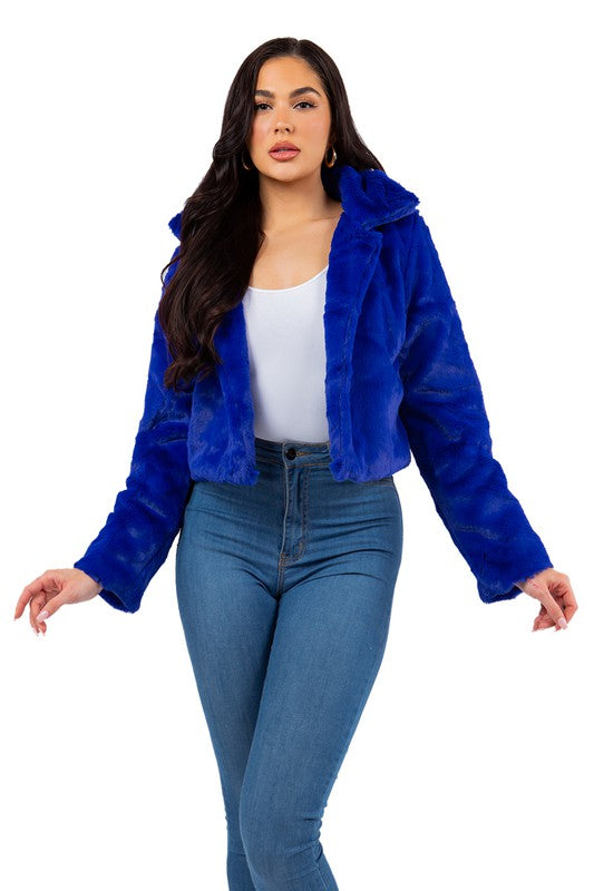 SEXY FAUX FUR TEDDY JACKET