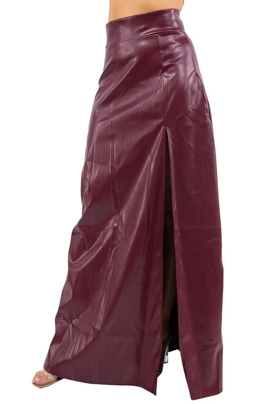 PU LEATHER SKIRT