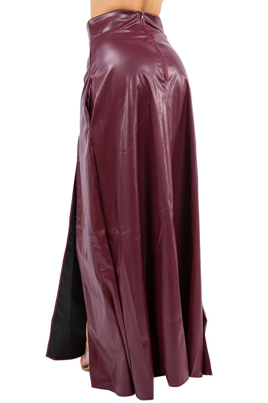 PU LEATHER SKIRT