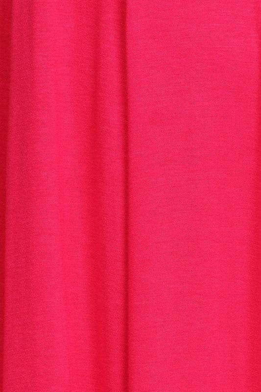 Jersey knit short sleeve oversized a-line dress