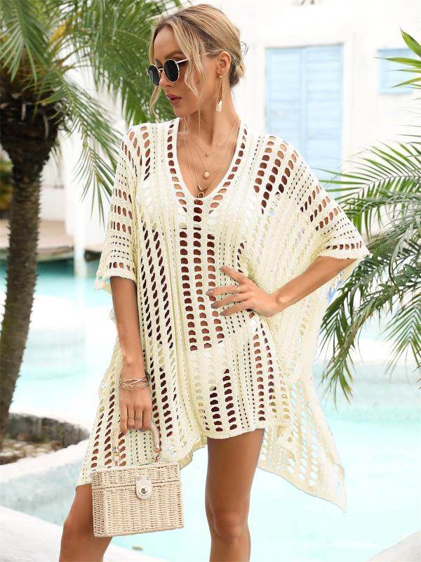 Open knit cover up