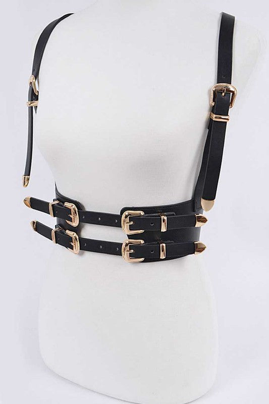 Buckle Suspender Corset Belt