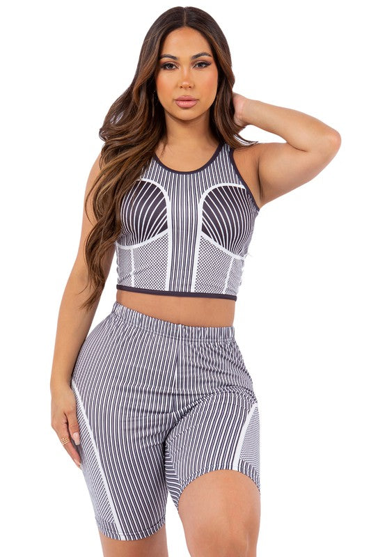 TWO PIECE SET TOP AND SHORT