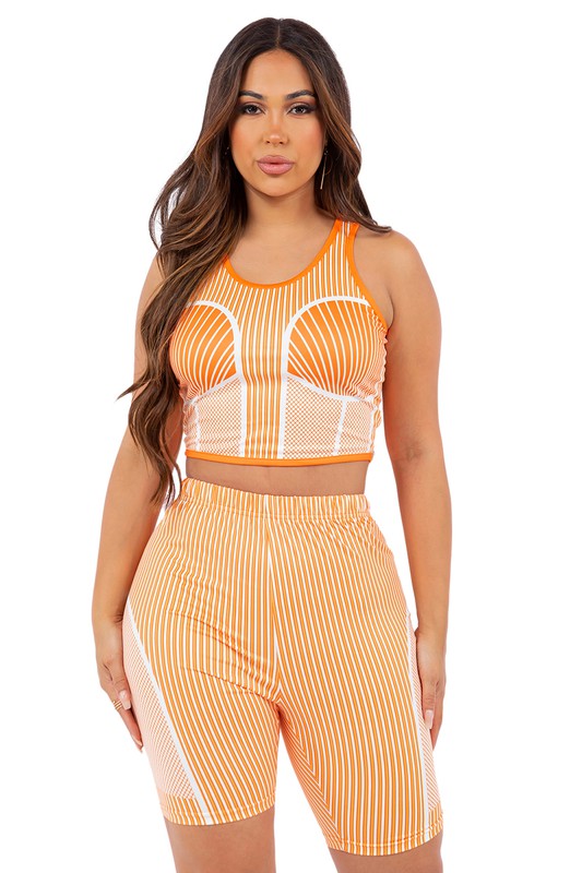 TWO PIECE SET TOP AND SHORT