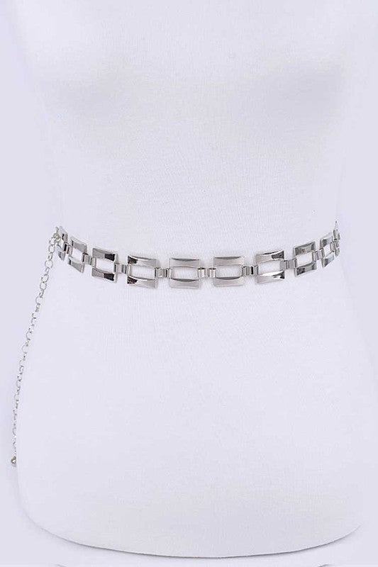 Square Link Fashion Chain Belt