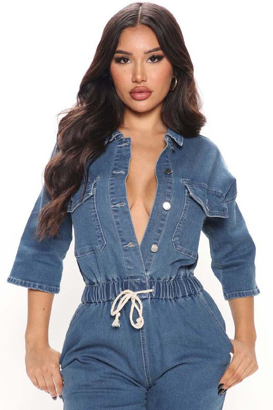 DENIM JUMPSUIT