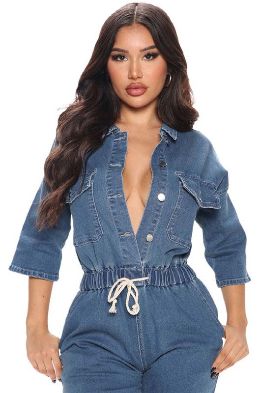 DENIM JUMPSUIT