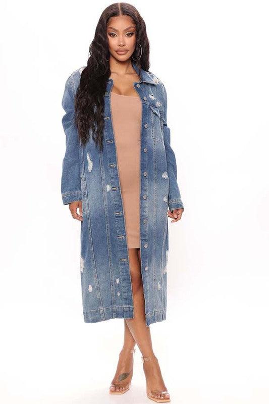 DENIM JACKET DRESS