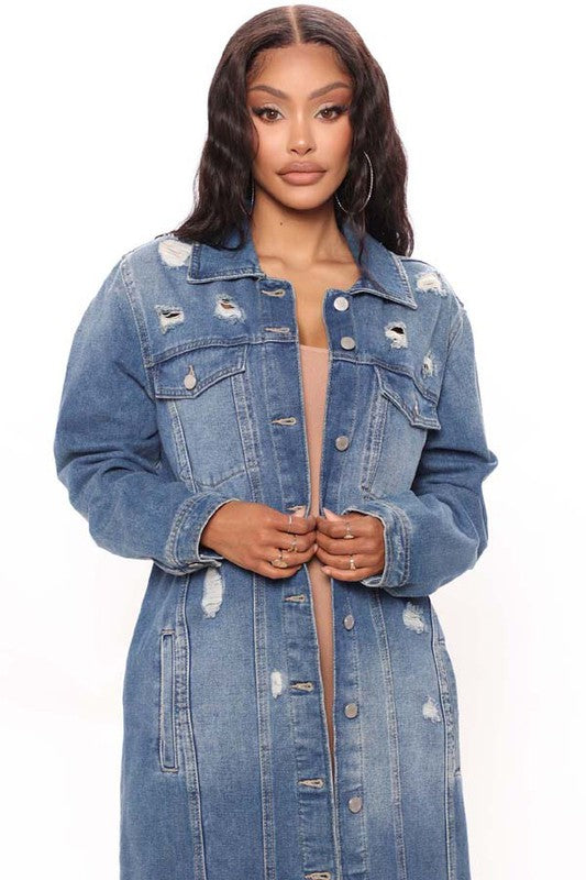 DENIM JACKET DRESS