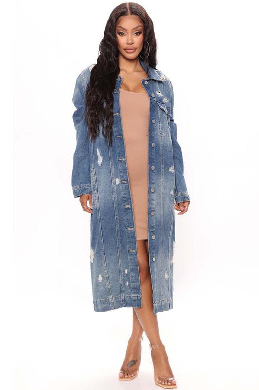 DENIM JACKET DRESS