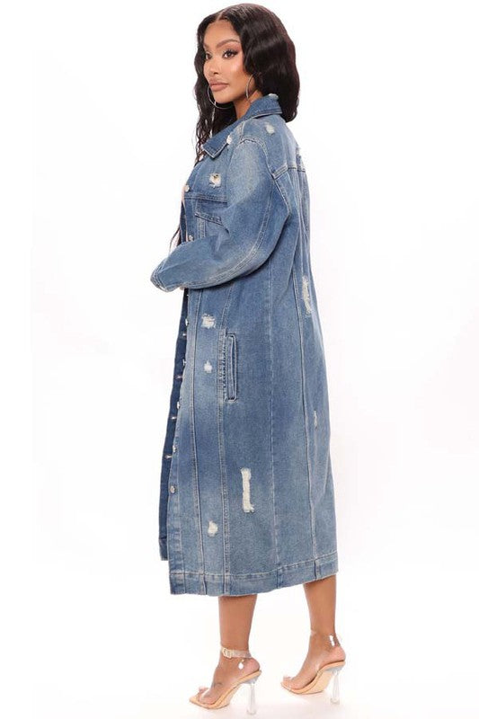 DENIM JACKET DRESS