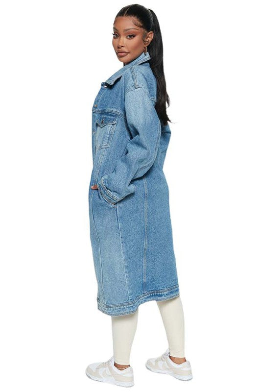 DENIM JACKET DRESS