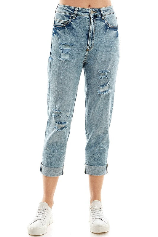 Women's Stretch Roll-up Denim Pant