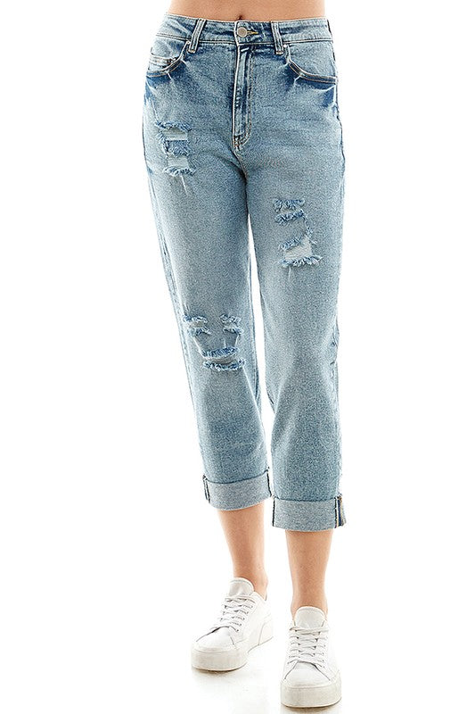 Women's Stretch Roll-up Denim Pant