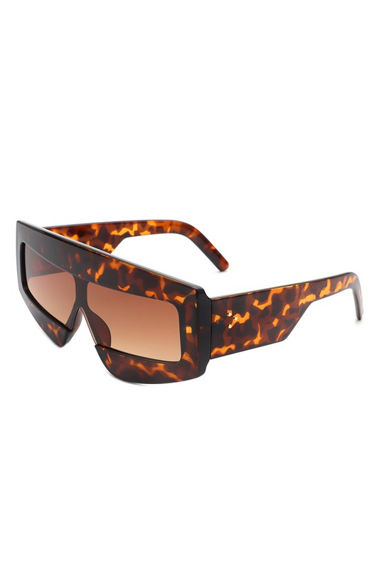 Rectangle Oversize Square Flat Top Sunglasses