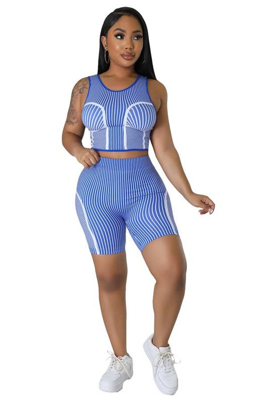 TWO PIECE SET TOP AND SHORT